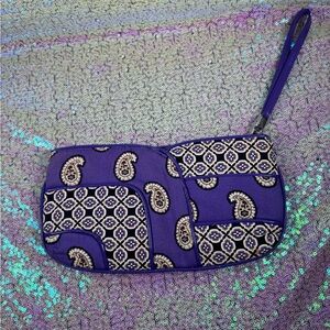 Vera Bradley Purple Paisley Women's Clutch